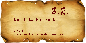 Baszista Rajmunda névjegykártya